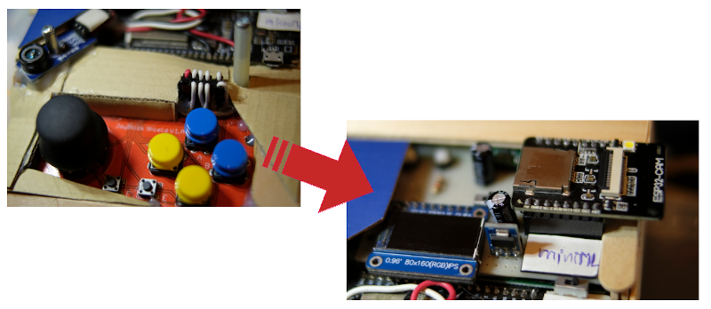 Control movement from a joystick via WiFi 